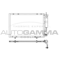 Kondenzátor klimatizácie AUTOGAMMA 107195