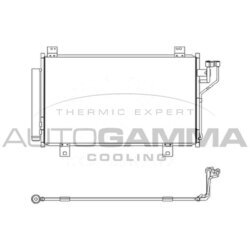 Kondenzátor klimatizácie AUTOGAMMA 107478