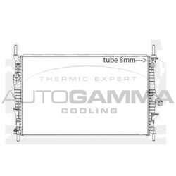Chladič motora AUTOGAMMA 107593