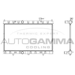 Chladič motora AUTOGAMMA 107884