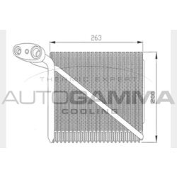 Výparník klimatizácie AUTOGAMMA 112014