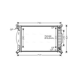 Chladič motora AVA QUALITY COOLING AI2229