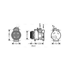 Kompresor klimatizácie AVA QUALITY COOLING AIAK227