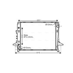 Chladič motora AVA QUALITY COOLING AU2197