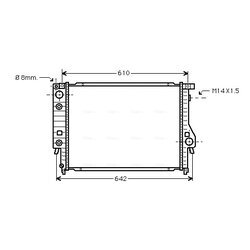 Chladič motora AVA QUALITY COOLING BW2048