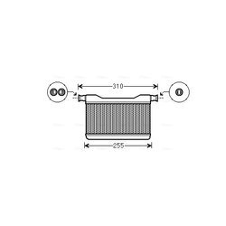 Výmenník tepla vnútorného kúrenia AVA QUALITY COOLING BW6382