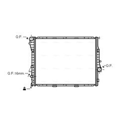 Chladič motora AVA QUALITY COOLING BWA2276