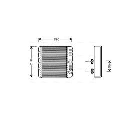 Výmenník tepla vnútorného kúrenia AVA QUALITY COOLING BWA6211