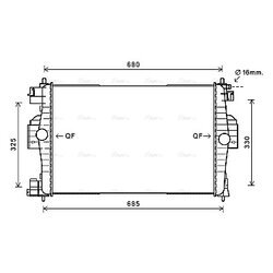 Chladič motora AVA QUALITY COOLING CN2280