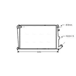 Chladič motora AVA QUALITY COOLING CNA2066