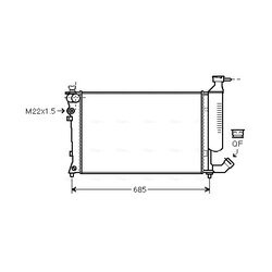 Chladič motora AVA QUALITY COOLING CNA2157