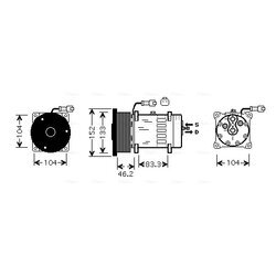 Kompresor klimatizácie AVA QUALITY COOLING CPAK004