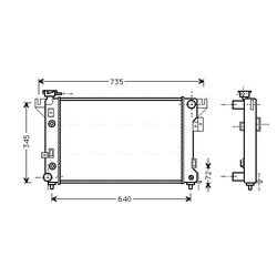 Chladič motora AVA QUALITY COOLING CR2032