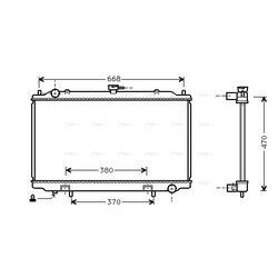 Chladič motora AVA QUALITY COOLING DN2188