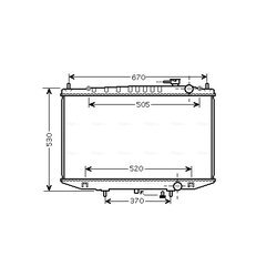 Chladič motora AVA QUALITY COOLING DN2308