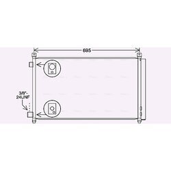 Kondenzátor klimatizácie AVA QUALITY COOLING DN5456D