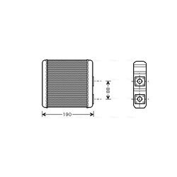 Výmenník tepla vnútorného kúrenia AVA QUALITY COOLING DN6139