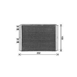 Výmenník tepla vnútorného kúrenia AVA QUALITY COOLING DN6472