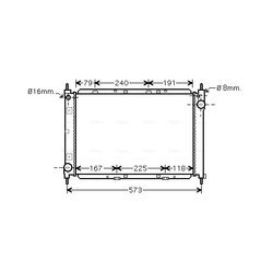 Chladič motora AVA QUALITY COOLING DNA2261