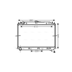 Chladič motora AVA QUALITY COOLING DNA2296