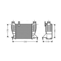 Chladič plniaceho vzduchu AVA QUALITY COOLING DNA4340