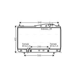 Chladič motora AVA QUALITY COOLING DW2055