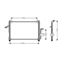 Kondenzátor klimatizácie AVA QUALITY COOLING DW5045