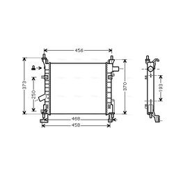 Chladič motora AVA QUALITY COOLING FD2373