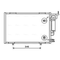 Kondenzátor klimatizácie AVA QUALITY COOLING FD5615D