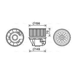 Vnútorný ventilátor AVA QUALITY COOLING FD8611