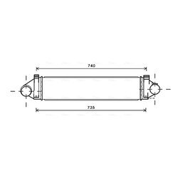 Chladič plniaceho vzduchu AVA QUALITY COOLING FDA4494