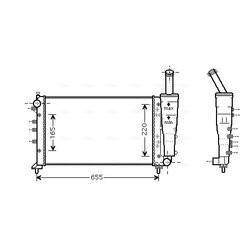 Chladič motora AVA QUALITY COOLING FTA2299