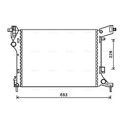 Chladič motora AVA QUALITY COOLING FTA2413