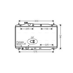 Chladič motora AVA QUALITY COOLING HD2306