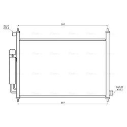 Kondenzátor klimatizácie AVA QUALITY COOLING HD5338D