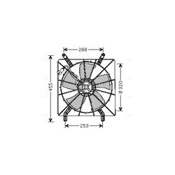 Ventilátor chladenia motora AVA QUALITY COOLING HD7519