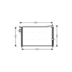 Kondenzátor klimatizácie AVA QUALITY COOLING HDA5209