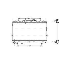 Chladič motora AVA QUALITY COOLING HY2104