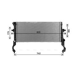 Chladič motora AVA QUALITY COOLING HY2600