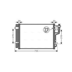 Kondenzátor klimatizácie AVA QUALITY COOLING HY5183D