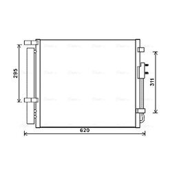 Kondenzátor klimatizácie AVA QUALITY COOLING HY5343D