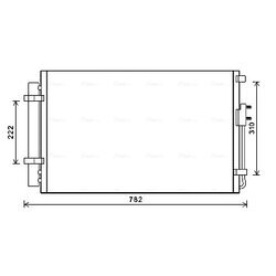 Kondenzátor klimatizácie AVA QUALITY COOLING HY5344D