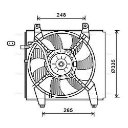 Ventilátor chladenia motora AVA QUALITY COOLING HY7547