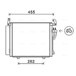 Kondenzátor klimatizácie AVA QUALITY COOLING HYA5241D