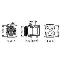 Kompresor klimatizácie AVA QUALITY COOLING HYAK139