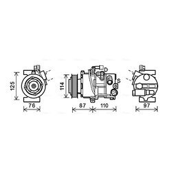 Kompresor klimatizácie AVA QUALITY COOLING HYK301