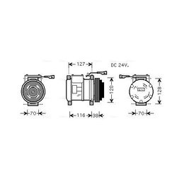 Kompresor klimatizácie AVA QUALITY COOLING IVAK073