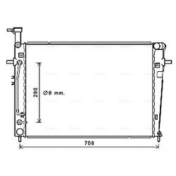 Chladič motora AVA QUALITY COOLING KA2251