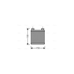 Výmenník tepla vnútorného kúrenia AVA QUALITY COOLING MC6014