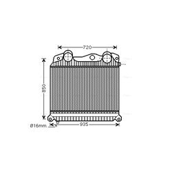 Chladič plniaceho vzduchu AVA QUALITY COOLING MN4076